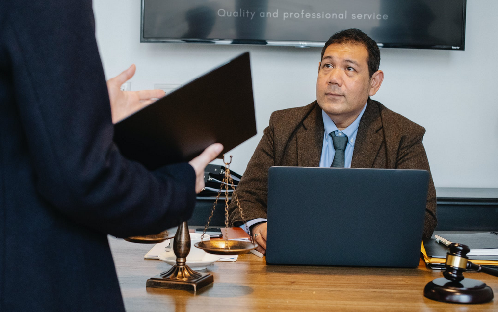 man in office